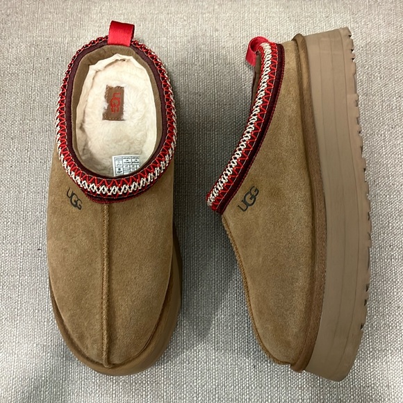 UGG® Tazz Suede Platform Slipper Clogs
Chestnut Size 10 - Picture 5 of 12